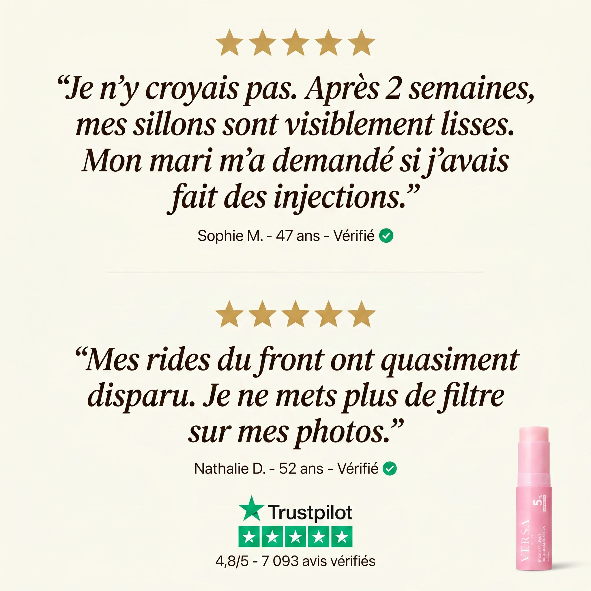 VERSA PARIS — Repulpez 15 ans en 30 secondes.